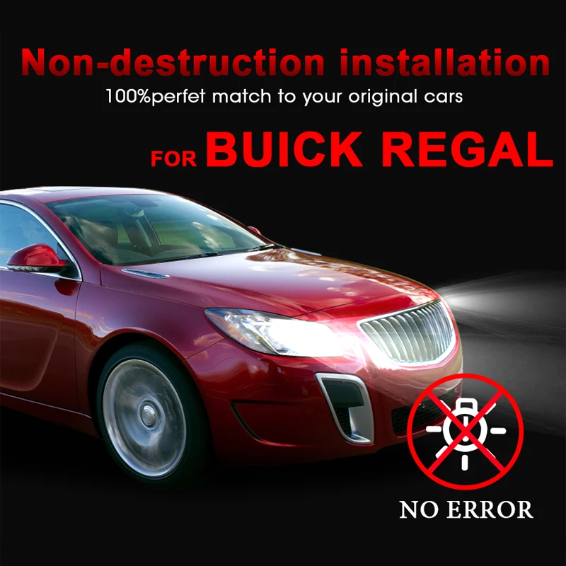 Для Buick Regal hlxg 2 шт H7 светодиодный Водонепроницаемый 6000 K белый Canbus лампы высокий