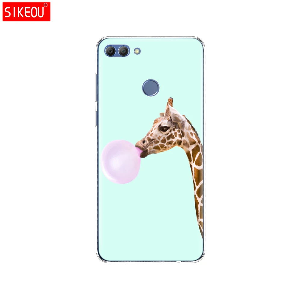 12083 Чехол для телефона huawei P smart Enjoy 7 S, Мягкий ТПУ силиконовый чехол на заднюю панель 360, полностью защитный прозрачный чехол с принтом - Цвет: 12083