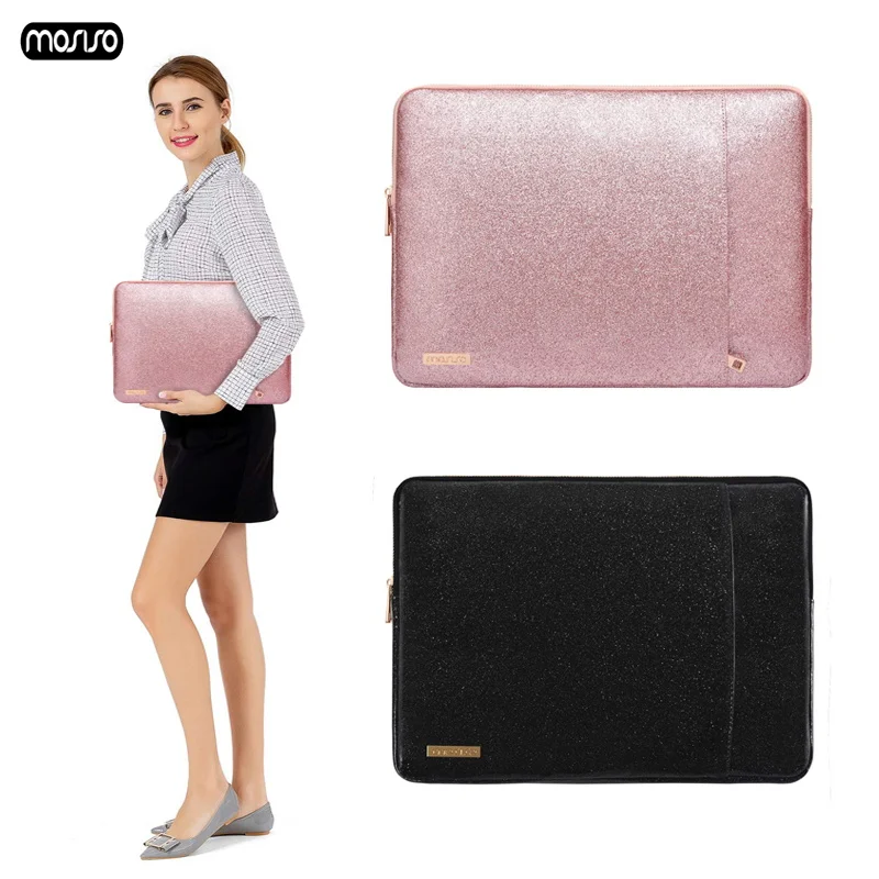 Супер блестящий чехол MOSISO из искусственной кожи для ноутбука портфель MacBook Pro Air