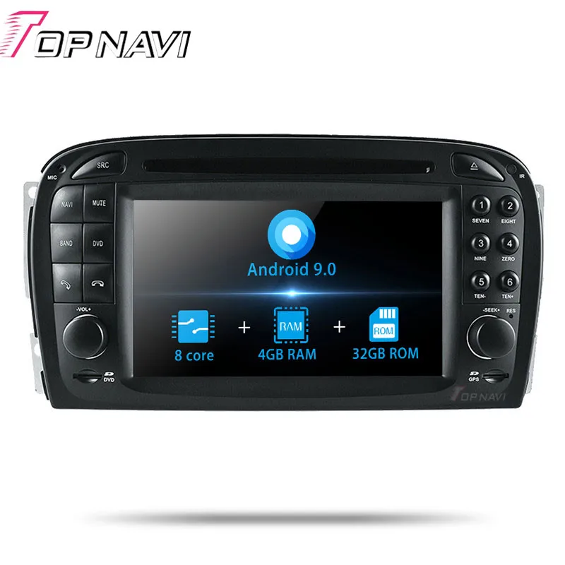 9.0 4G-32G 8 Core TOPNAVI Android 9,0 Восьмиядерный автомобильный DVD мультимедийный плеер для Benz SL R230(2001 2002 2003 2004,6) автомобильное радио с GPS навигацией аудио - Цвет: 9.0 4G-32G 8 Core
