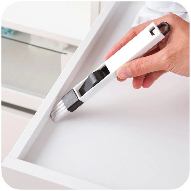 2 в 1 чистящая щетка и совок для окон углубление паз очиститель экраны клавиатура