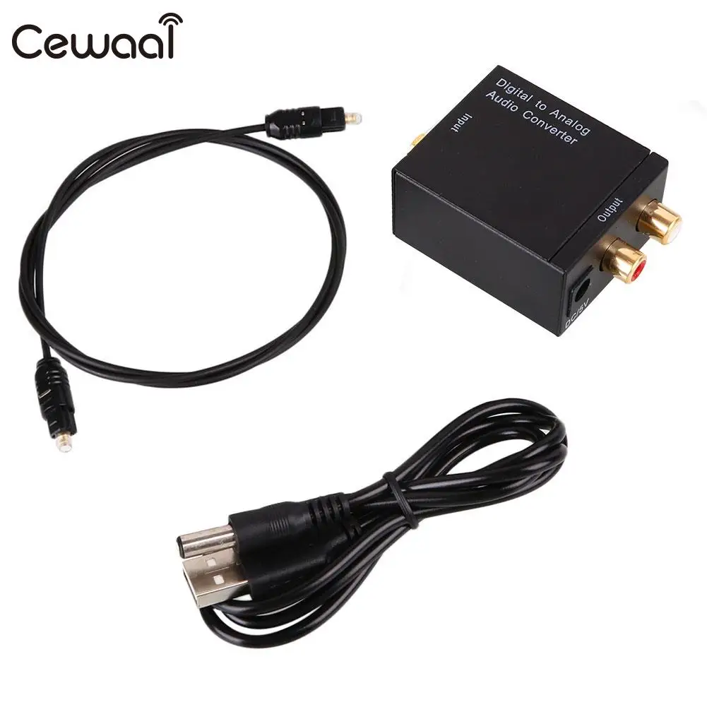 Цифровой коаксиальный аналоговый L/R аудио преобразователь адаптер USB кабель