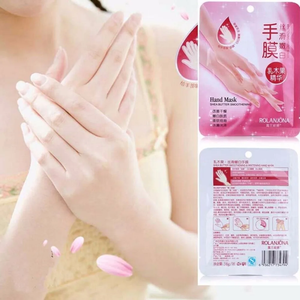 

1 Pair Hand SKIN Care Hand Mask Shea Butter Essence Soft Whitening Hand Mask Whiten Chamfer