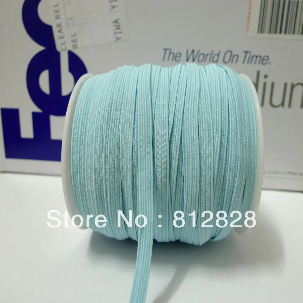1/4'' 6mm #6 Light Blue Skinny Hair Elastic Bands 50 meters Wholesale | Детская одежда и обувь