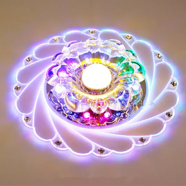 Абажур Хрустальный потолочный светильник 3 Вт/5 Вт спальня/фойе круглый