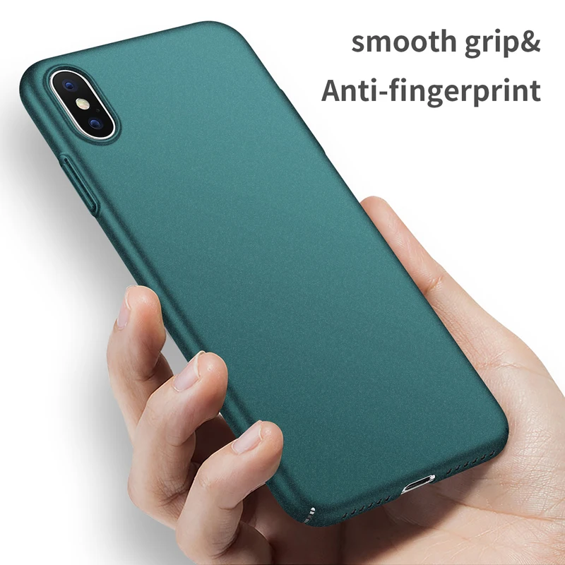 Чехол для iPhone XS Max жесткая задняя крышка из поликарбоната XR однотонные чехлы