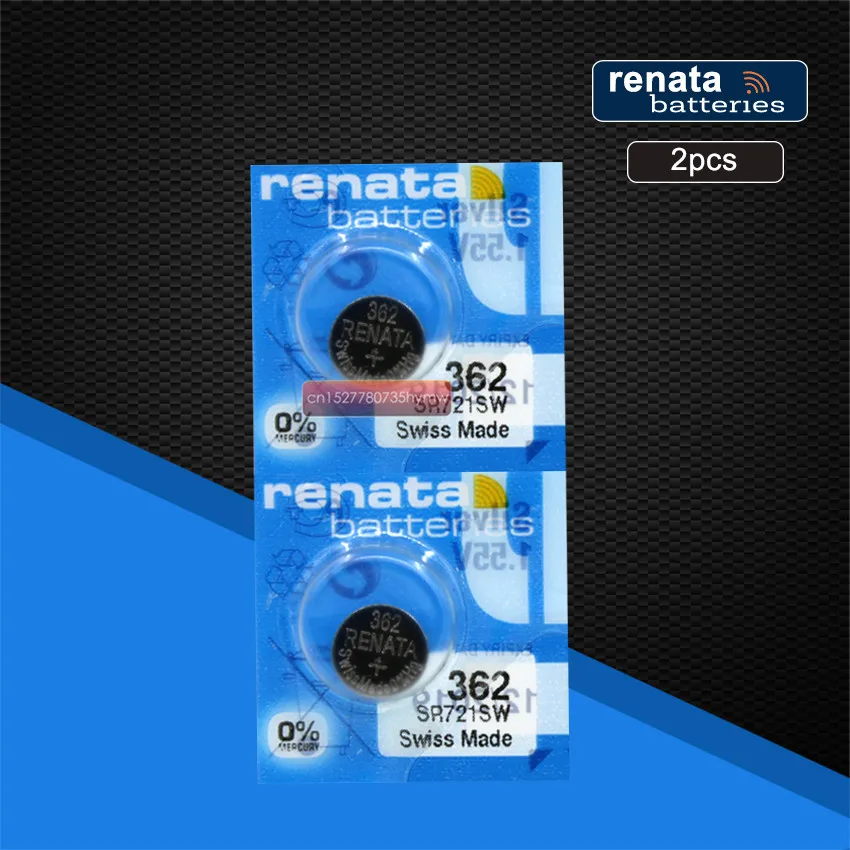 2 шт. Renata 362, часы батарея длительная SR721SW V362 GP62 AG1 RENATA Swiss Made Button Coin Cell