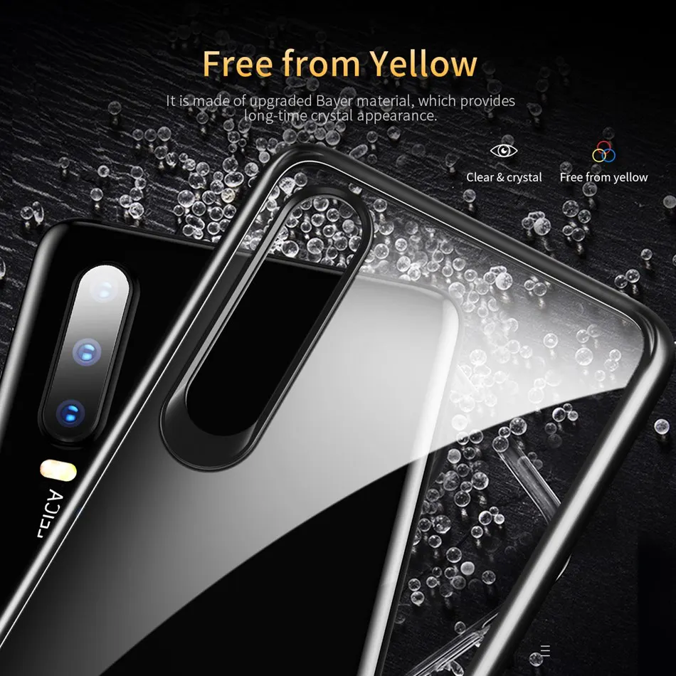 ROCK чехол с полной защитой для huawei P30 P30 Pro тонкий прозрачный ТПУ защитный чехол для P30 Pro задняя крышка мобильный чехол для телефона