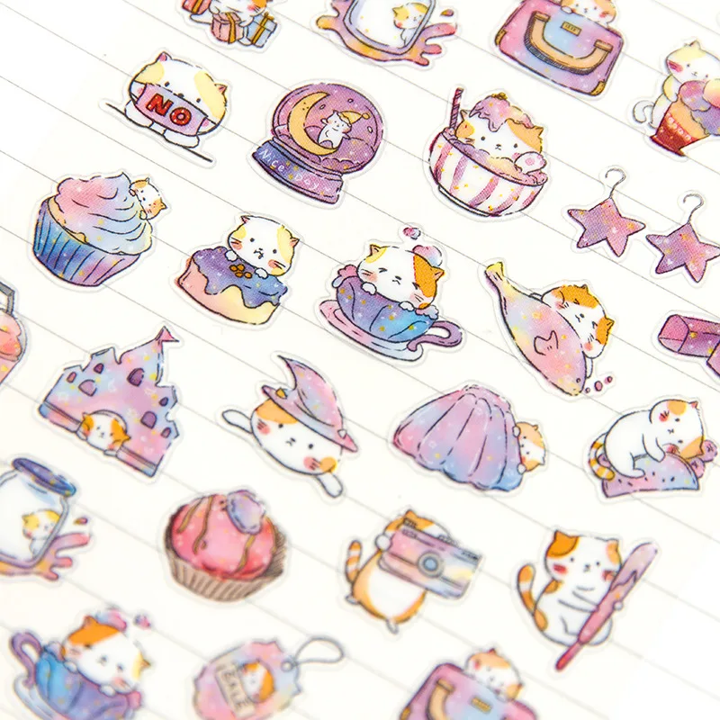 1 шт Kawaii канцелярские наклейки маленькие милые животные Декоративные наклейки для мобильного телефона Скрапбукинг DIY наклейки для рукоделия