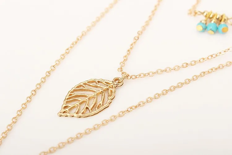 Цепочка золотого и серебряного цвета длинное ожерелье с перьями для женщин чокер