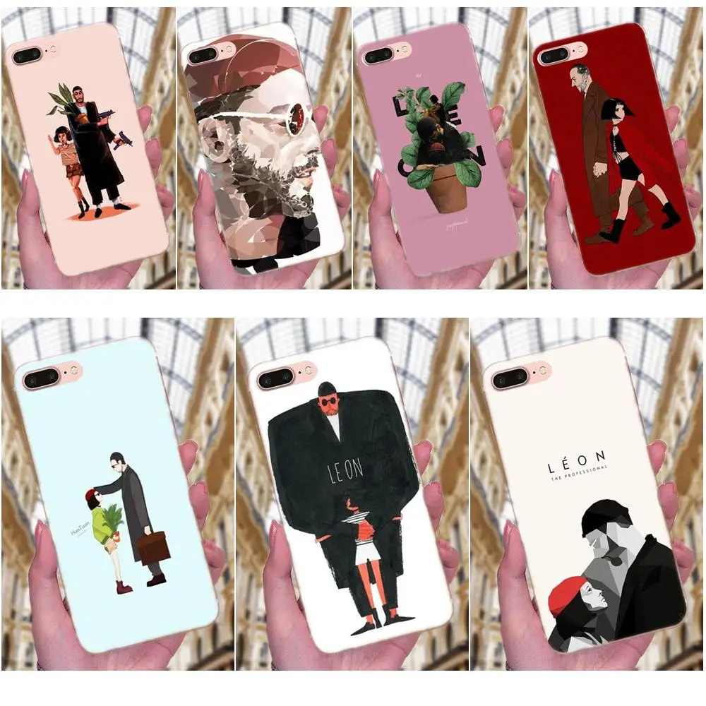 Leon Matilda Натали Портман Фильм Мягкий чехол для Samsung Galaxy Note 5 8 9 S3 S4 S5 S6 S7 S8 S9 S10 mini Edge Plus