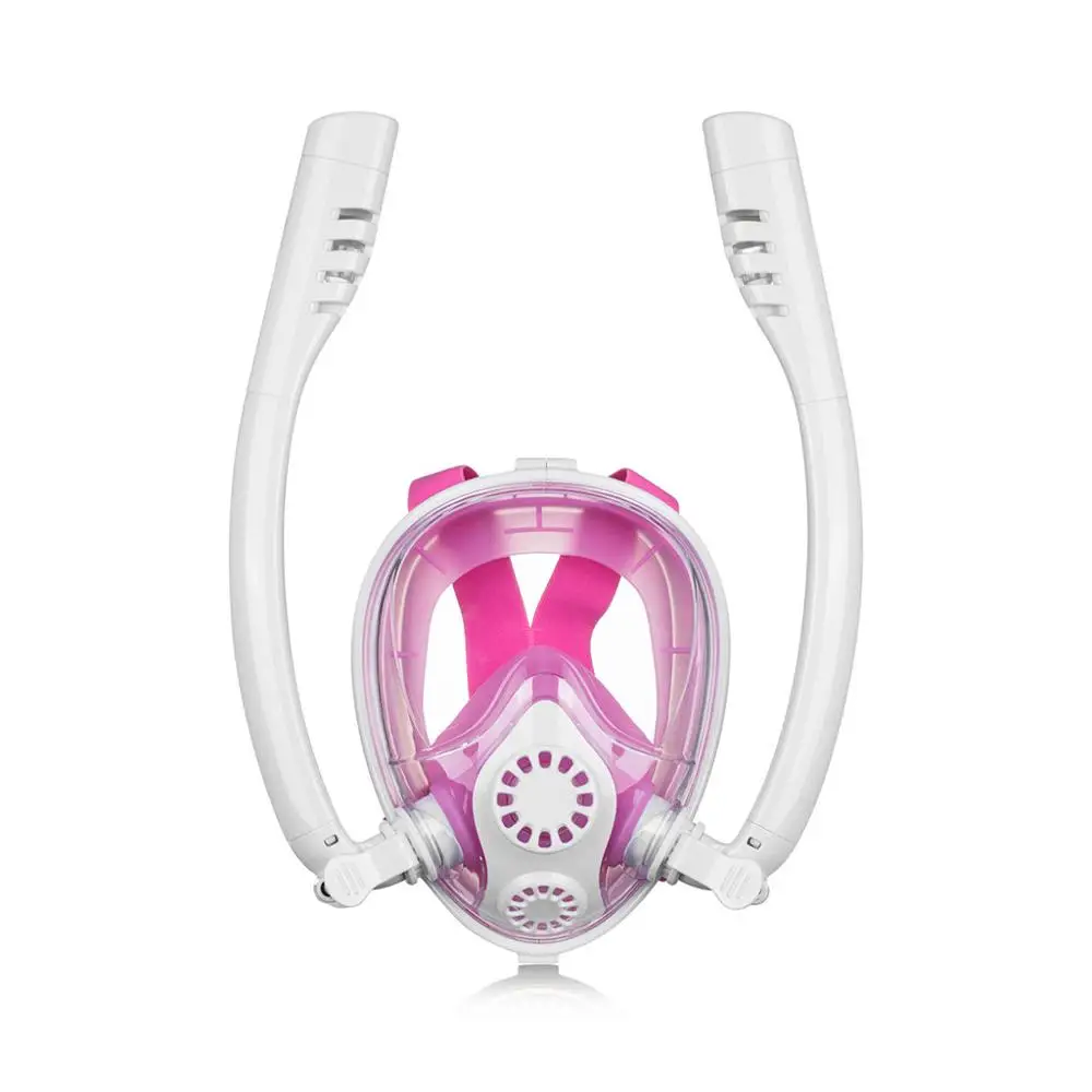 Diving Mask 4-S Маска для дайвинга, анти-туман, сухая, полное лицо, трубка, подводное плавание, подводное плавание, маски для женщин, мужчин, взрослых, детей - Цвет: Diving Mask 4-S