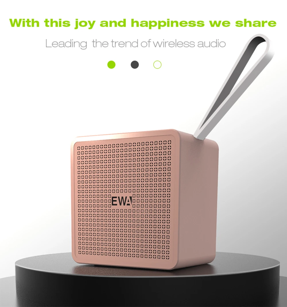 EWA A105 Мини Bluetooth динамик Встроенный аккумулятор Портативный беспроводной для смартфона/планшета/Pad Поддержка MicroSD карты
