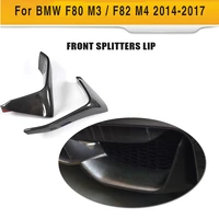 Carbon Fiber Car Front Lip Splitter Rear Splitters Fog Lamp Trim for BMW F80 M3 Sedan 4Door F82 M4 Coupe 2Door 2014-2017