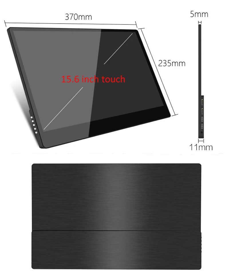 Сенсорный монитор 15 6 дюйма Type c 4K для MAC Switch PS4pro XBOX NS полностью новый экран 100% IPS с