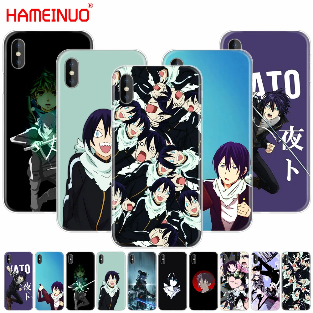 HAMEINUO Noragami аниме крутой чехол для сотового телефона iphone X 8 7 6 4 4s 5 5s SE 5c 6s plus|Бамперы|