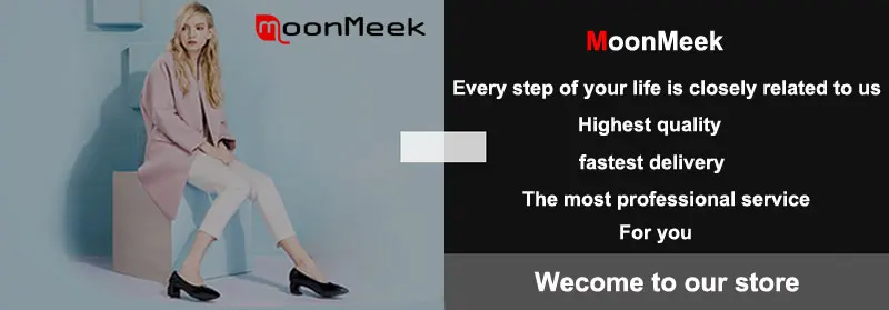 MoonMeek/Большие размеры 34-48; новая модная обувь; женские туфли-лодочки с круглым носком и пряжкой; женская обувь; обувь на толстом высоком каблуке;
