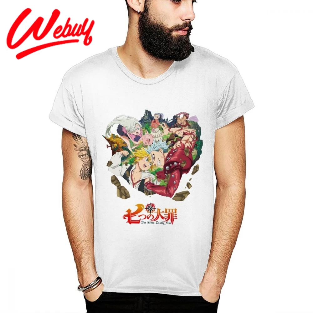 

Cheap The Seven Deadly Sins Meliodas Ban T-shirt Boy Harajuku S-6XL Plus Size Tee 3D Print Casual New Arrival Hot sale