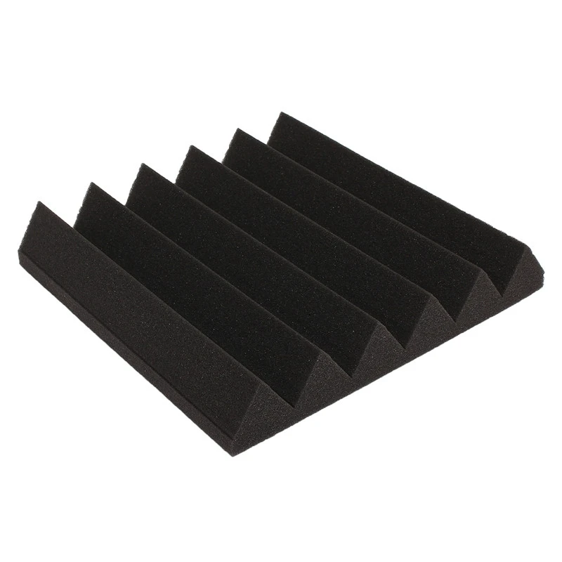 6 шт. 30X30X5Cm Клин звукоизоляция студия пена красный/черный Музыкальные инструменты