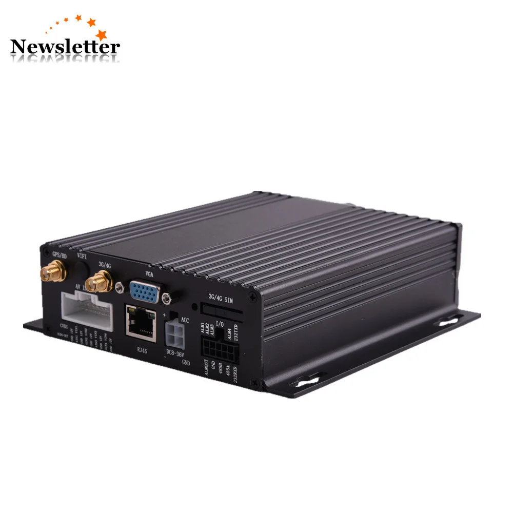 Мобильный видеорегистратор AHD 4CH MDVR с двумя SD-картами GPS 3G/4G | Безопасность и защита
