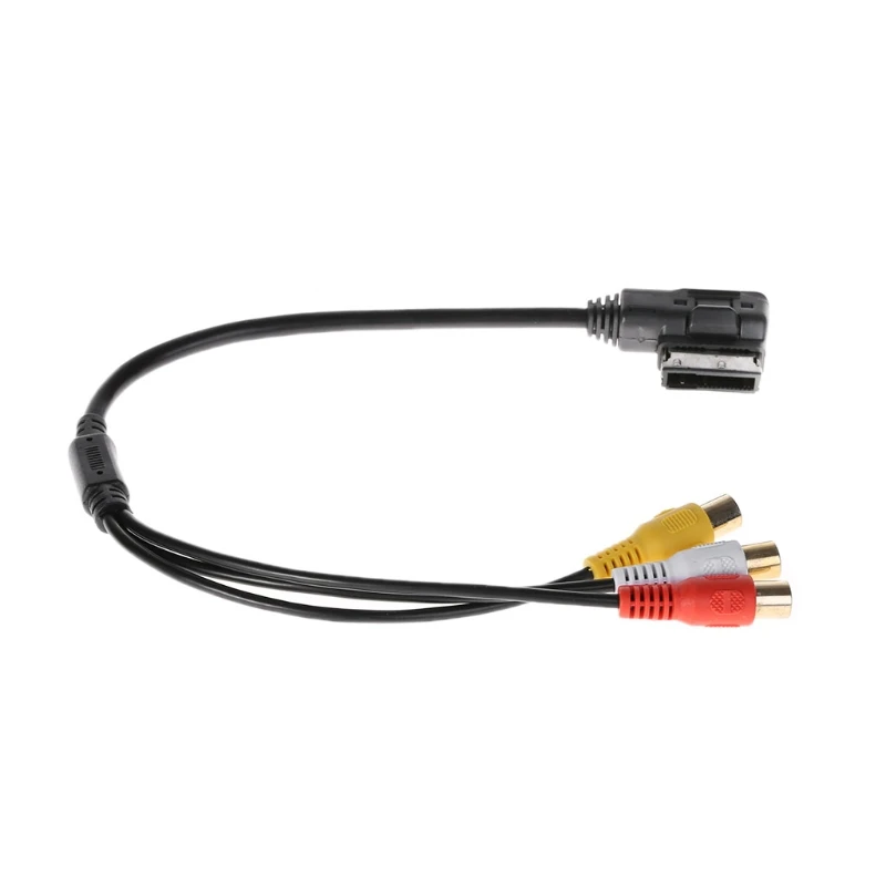 Автомобильный Кабель AMI MMI 3 RCA Phono аудио видео музыка AV видеокабель для Audi A3 A6 A8 Q7 S7