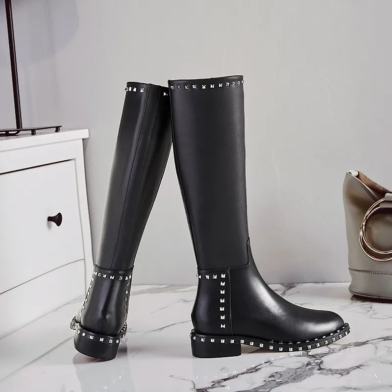 Новое поступление 2018 лидер продаж римские мотоциклетные сапоги Stylesowner до колена