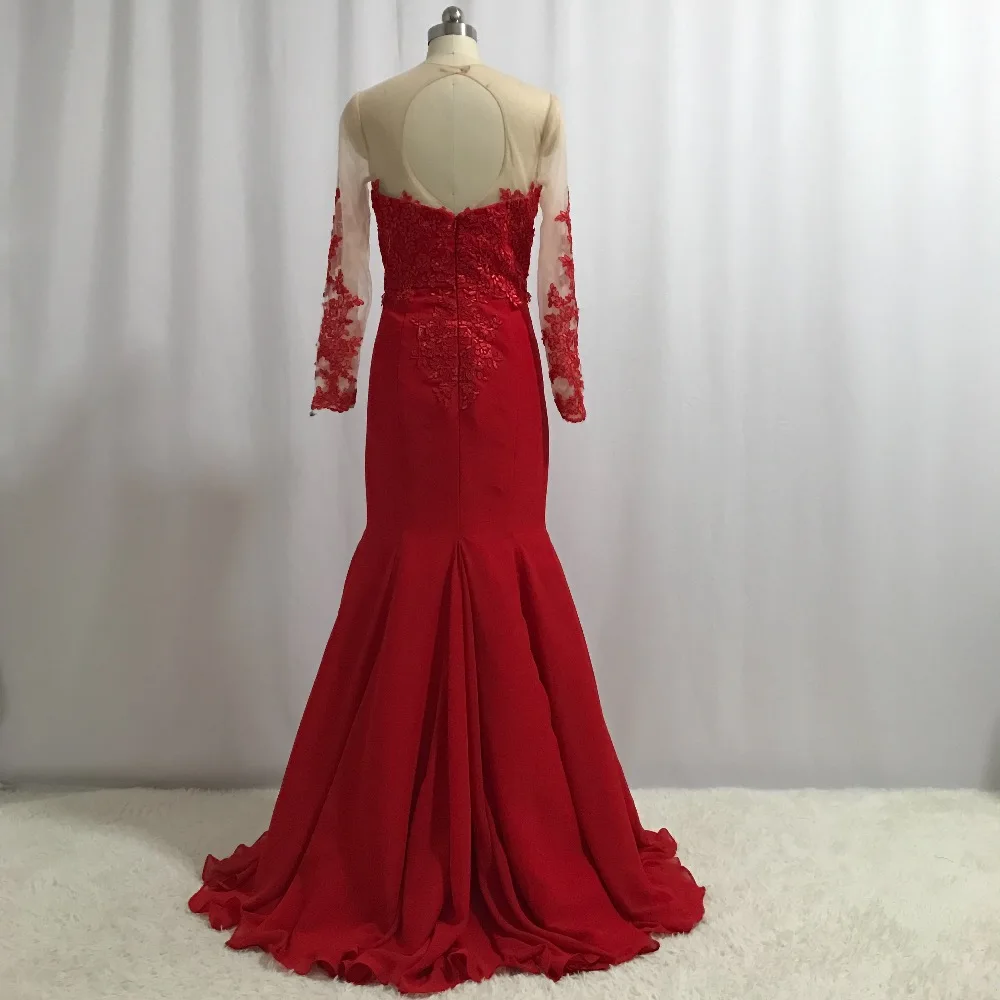Красное Кружевное платье подружки невесты ILUSY Vestido de festa для свадьбы с длинным