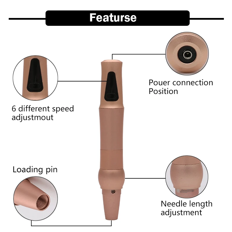 Professional Makeup eyebrow lip pen Permanent machine Equipment 3D microblade Tatto Gun Set goochie tattoo | Красота и здоровье