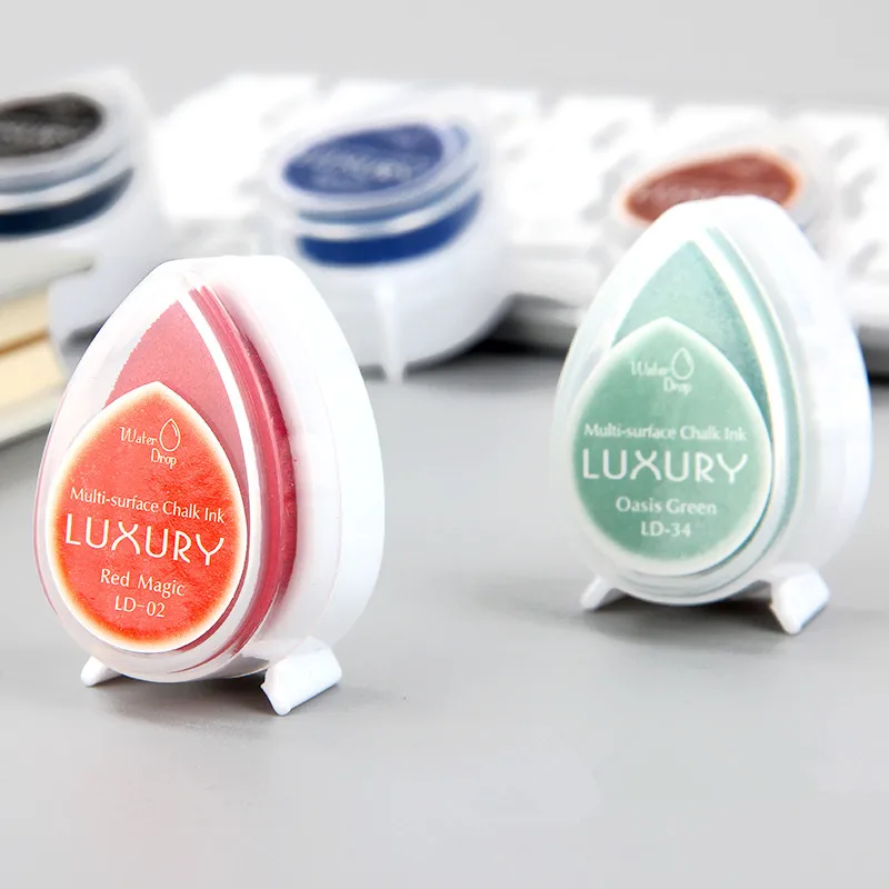 Милая подкладка с чернилами в форме капли воды быстросохнущая пигментными для