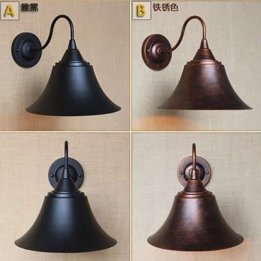 

Edison Retro Loft Style Sconce Vintage Wall Light For Home Antique Industrial Wall Lamp Iron Horn Indoor Lighting Luz De Pared