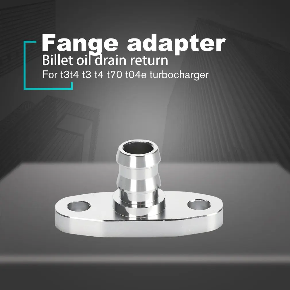 Aluminum Billet Oil Drain Return Flange Adapter set Turbo Fitting For T3 T4 T70 T04E Turbocharger | Обустройство дома