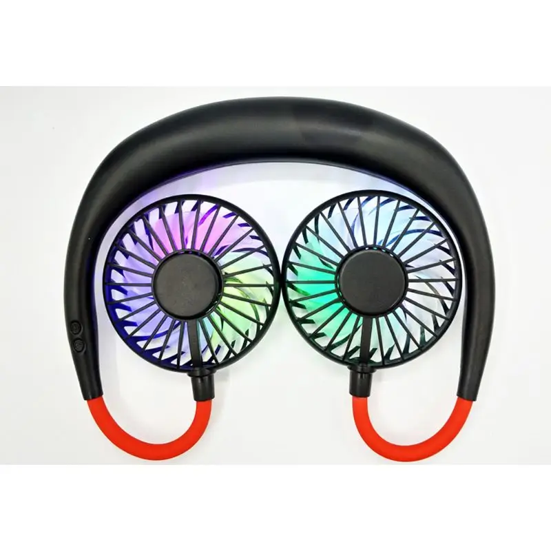 Новый мини портативный светодиодный светильник Перезаряжаемый USB вентилятор