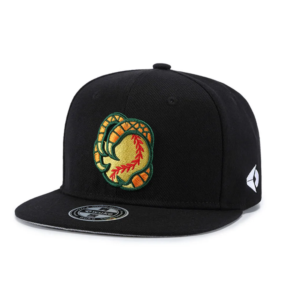 Молодежи Высокое качество Snapback хип-хоп шляпа Регулируемый когти вышитые плоский