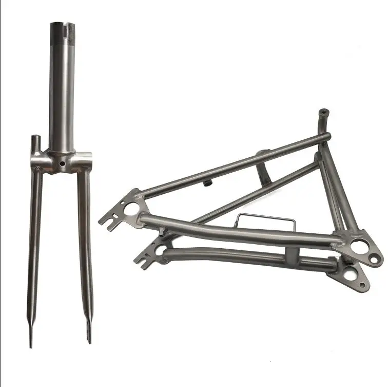 fork and triangle Титановая вилка, бромпон, SEMA, супер светильник, вилка, 285 г, 74 мм, хорошая прочность, твердость, черный/Ti цвет/зеркальный/Золотой, на заказ - Цвет: fork and triangle