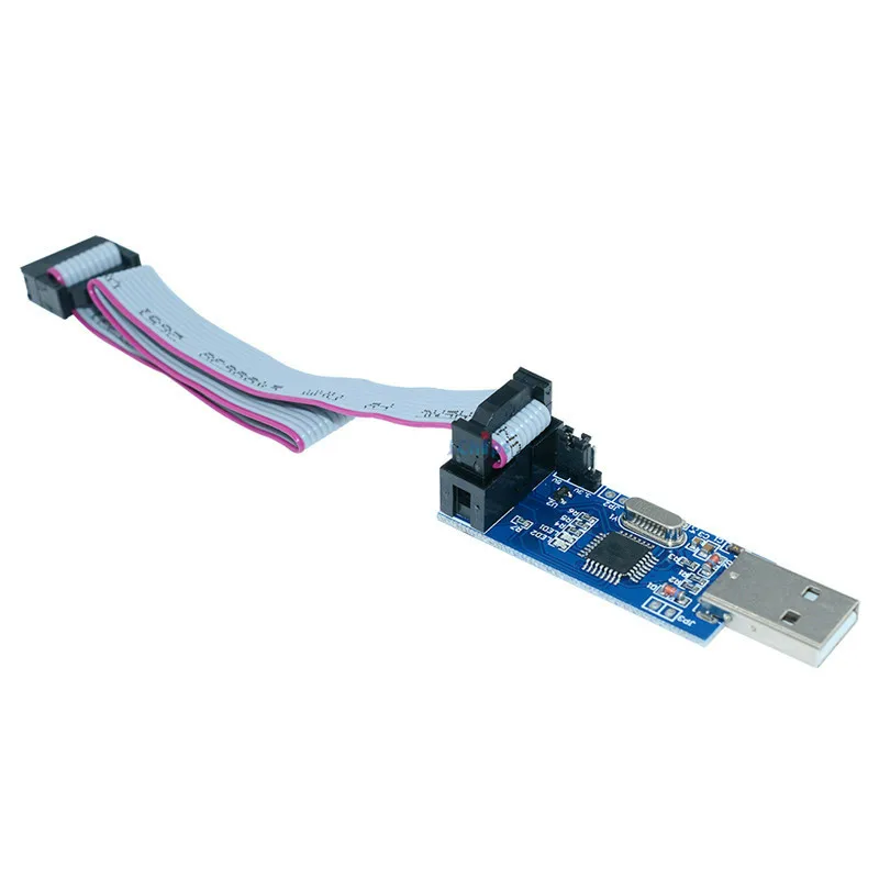 1 комплект 10Pin до 6 Pin адаптер доска + USBASP USBISP AVR программист USB ATMEGA8 ATMEGA128 ATtiny/CAN/PWM