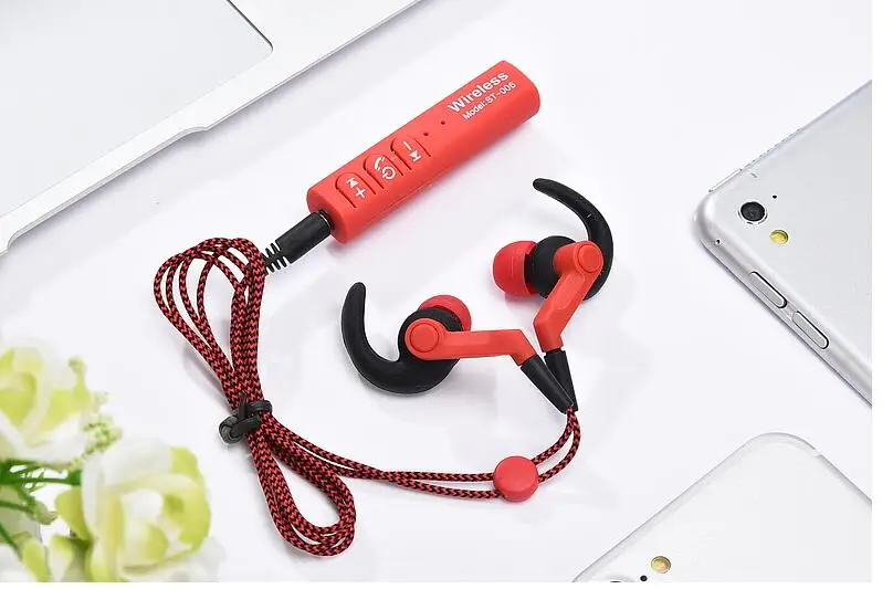 Модные Спортивные Bluetooth Наушники st-006 стерео гарнитура Ушные крючки наушники для