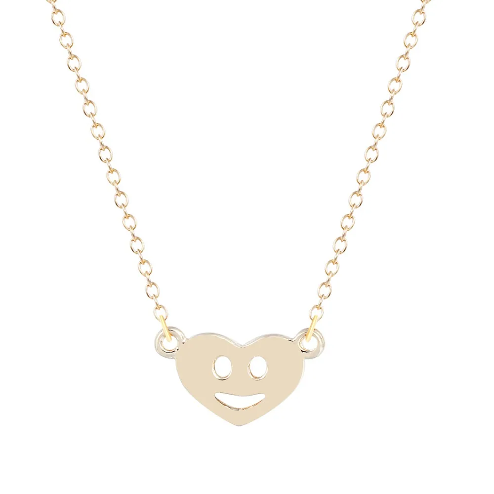QIAMNI Sunshine Smile in Heart ожерелье уникальный кулон модное ювелирное изделие подарок для
