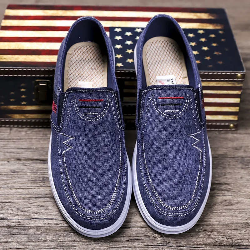 2019 New Canvas Shoes Men Breathable Casual Loafers Soft Comfortable Outdoor Flat for Male Chaussure Homme | Обувь