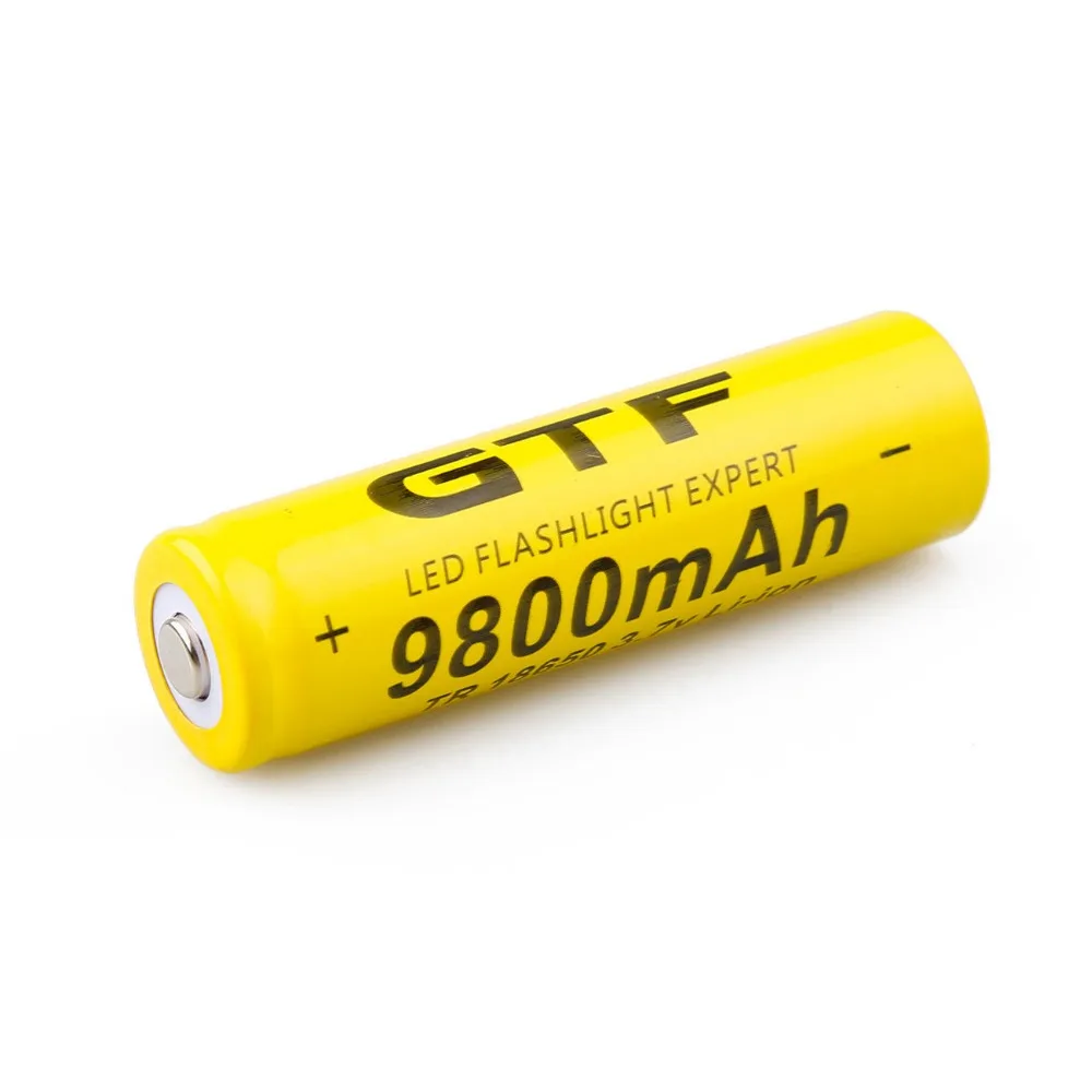 GTF 18650 аккумулятор 3 7 V 9800 mAh литий ионная аккумуляторная батарея для фонарика