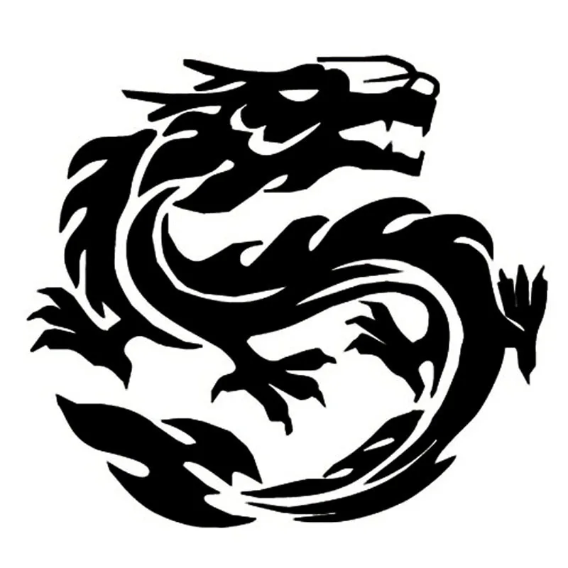 14*12 см водонепроницаемый дракон тотем стикер автомобиля Наклейка тела s Дракон