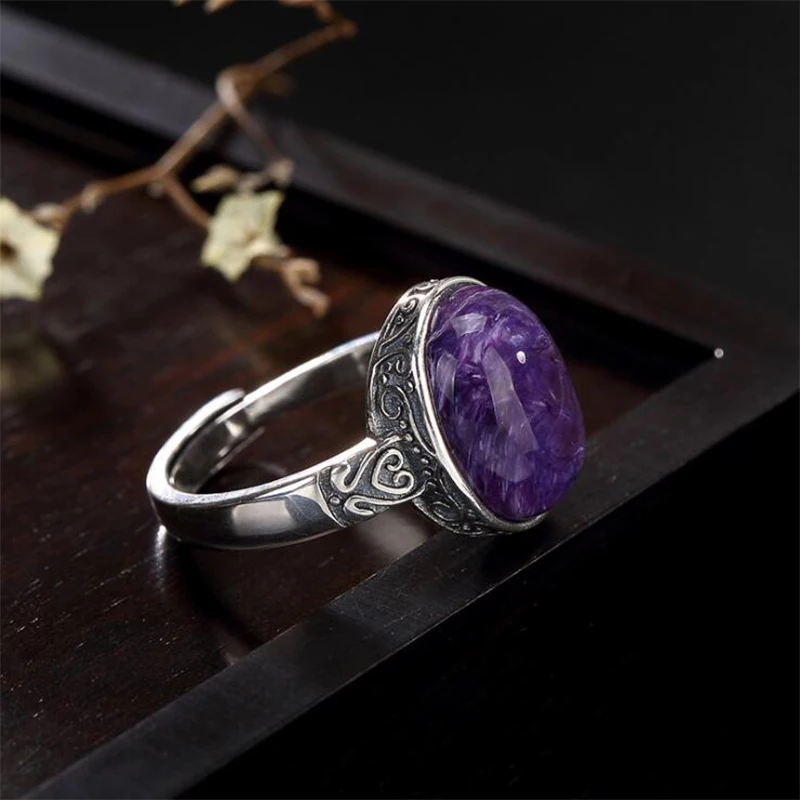 Женское кольцо из серебра 100% пробы с натуральным камнем | Украшения и аксессуары