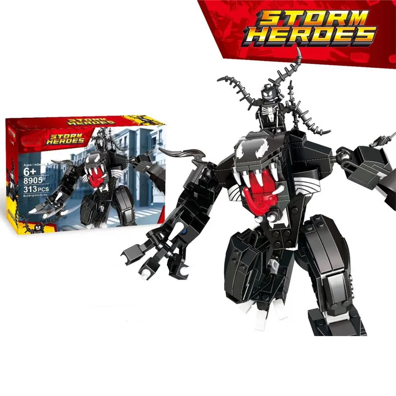 Новые наборы Мстителей Marvel Endgame Человек паук Venom мех строительные блоки игрушки