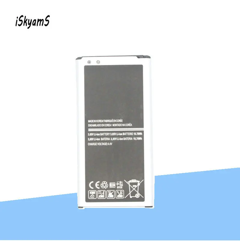 ISkyamS 1x2800mAh EB-BG900BBE EB-BG900BBC запасная батарея для Samsung Galaxy S5 SV I9600 G900A G900P G900T G900V |