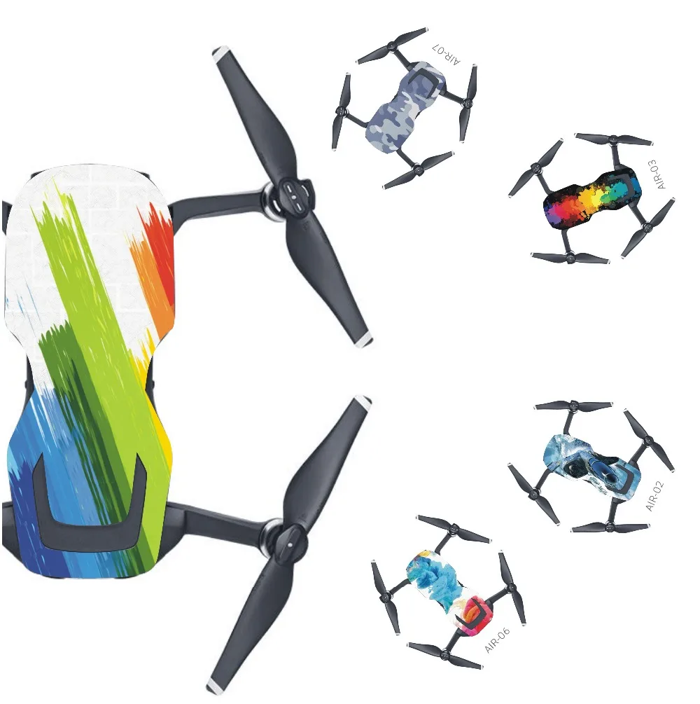 Skin Multi-color Waterproof Stickers Decals PVC Cover Protector for DJI Mavic Air Drone Body Spare Parts Accessory | Электроника