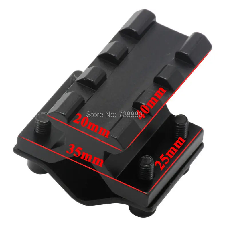 Регулируемая универсальная направляющая 20 мм Picatinny/weaver Barrel Mount Rail Adapter для прицела