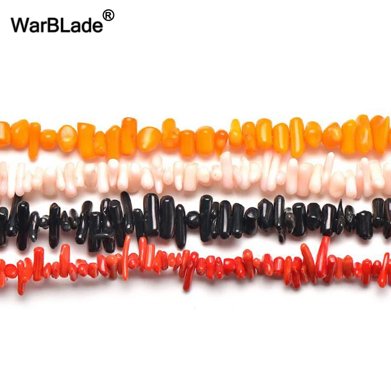 Бусины из натурального камня WarBLade 4*10 мм бусины красного кораллового кристалла