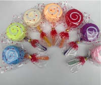 20 pieces lollipop cake towel colorful candies creative gift towels cotton lovely towel