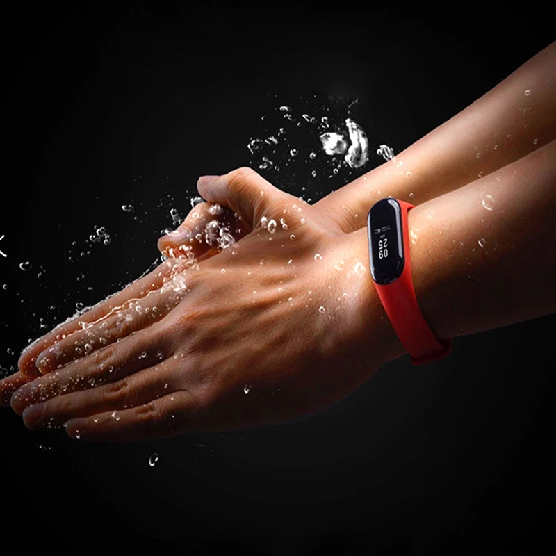 Mi band 3 силиконовый ремешок на запястье для оригинального Xiaomi mi Band 3 mi 3 умный сменный ремешок на запястье mi band 3 с защитой экрана