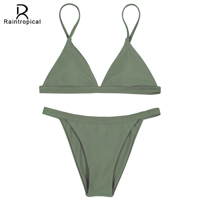Новинка 2019 года пикантные мини-бикини rainтропический женский купальник комплект