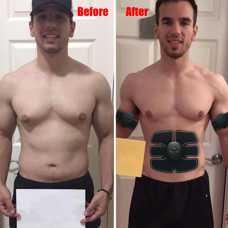 Тренажер для мышц брюшного пресса EMS Электрический Импульсный массажёр Ab